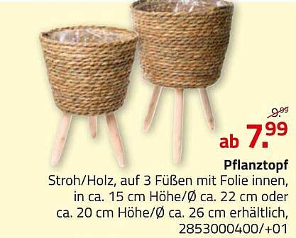 Pflanztopf auf 3 Füßen - ab 7,99