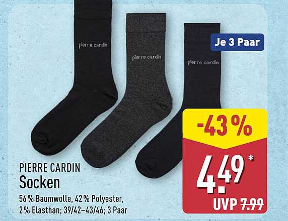 Pierre Cardin Socken - 3 Paar für nur 4,49 €