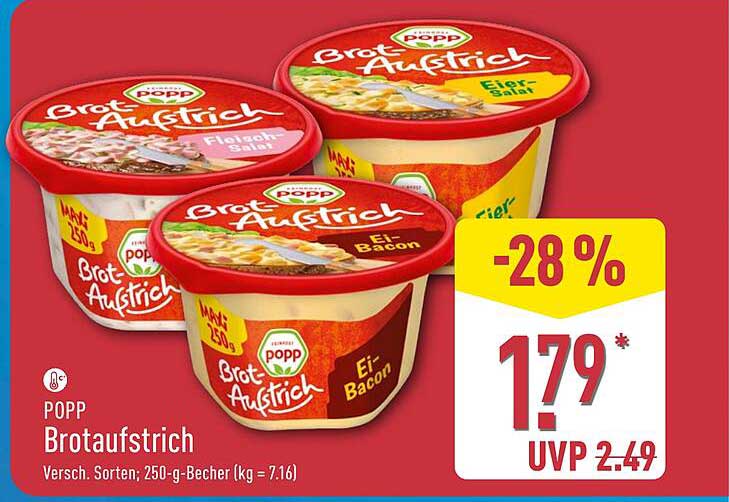 POP Brotaufstrich – Vielseitige Genussmomente für Ihr Brot