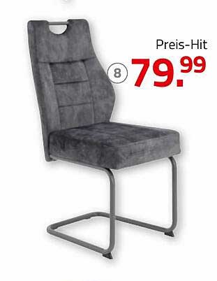 Preis-Hit: Moderner Esszimmerstuhl in elegantem Grau