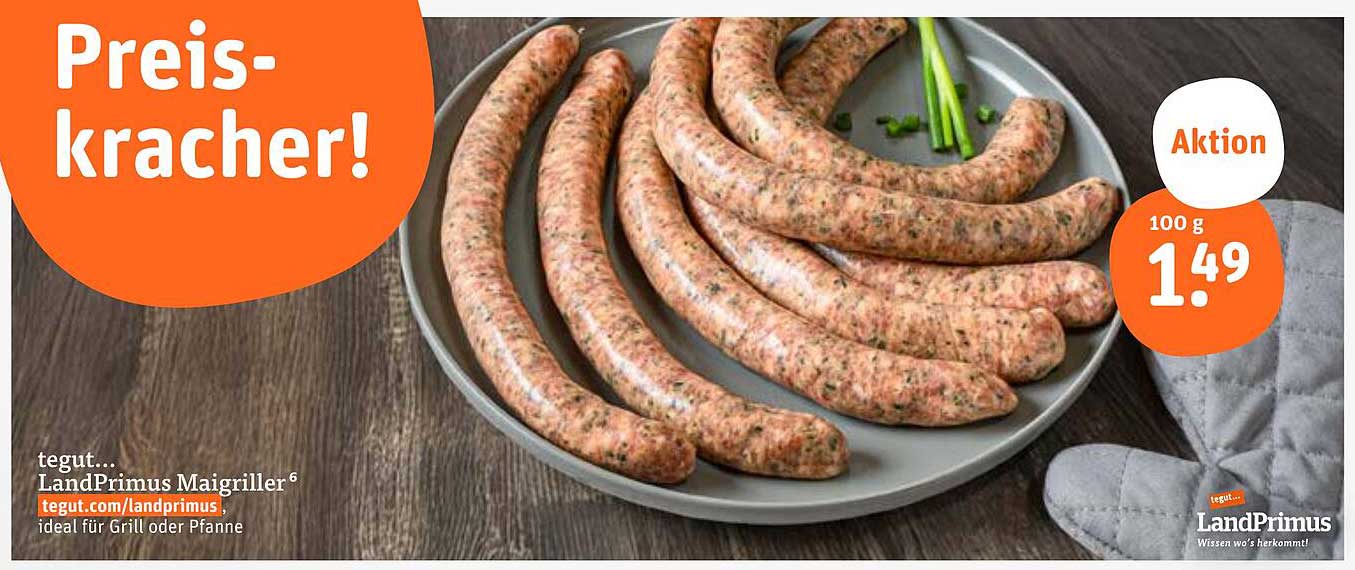 Preis-Kracher! LandPrimus Maigriller - Ideal für Grill oder Pfanne