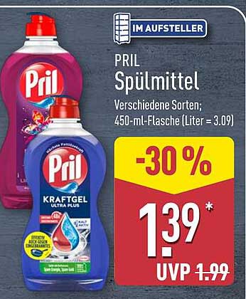 PRIL Spülmittel - verschiedene Sorten; 450-ml-Flasche