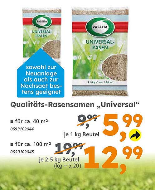 Qualitäts-Rasensamen 'Universal'