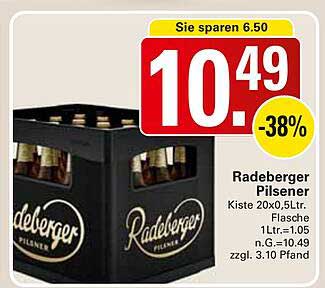 Radeberger Pilsener Kiste 20x0,5l