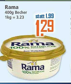 Rama 400g Becher - 100% natürliche Zutaten