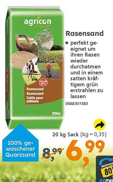 Rasensand 20 kg Sack