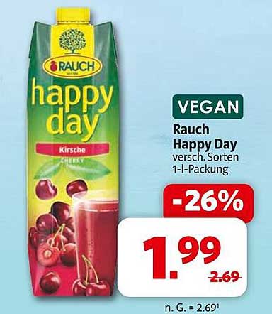 Rauch Happy Day Kirsche 1-Liter-Packung