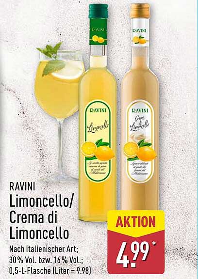 RAVINI Limoncello / Crema di Limoncello