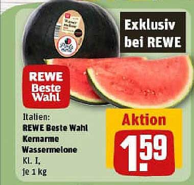 REWE Beste Wahl Kernarme Wassermelone 1 kg