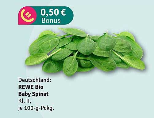 REWE Bio Baby Spinat Kl. II, je 100-g-Pckg.