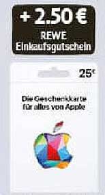 REWE Einkaufs Gutschein – 25 € Gutschein für Apple