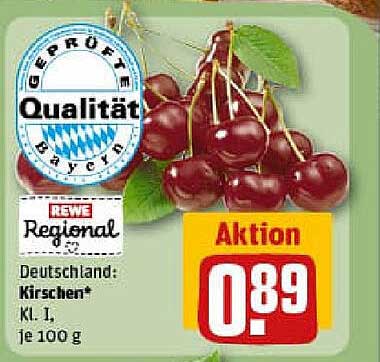 REWE Kirschen Kl. 1 - frisch aus Deutschland