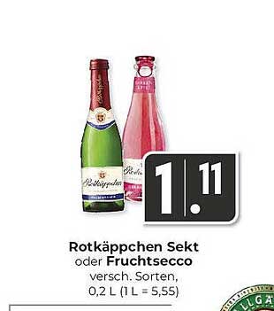Rotkäppchen Sekt oder Fruchtsecco, 0,2 L