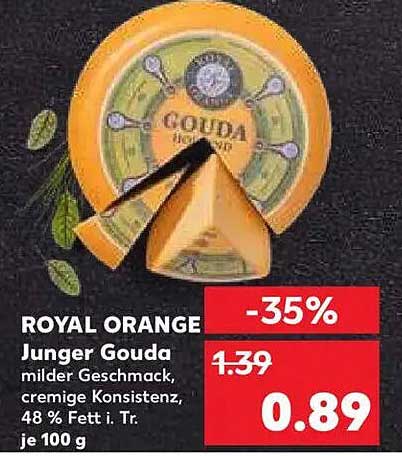 ROYAL ORANGE Junge Gouda 100g