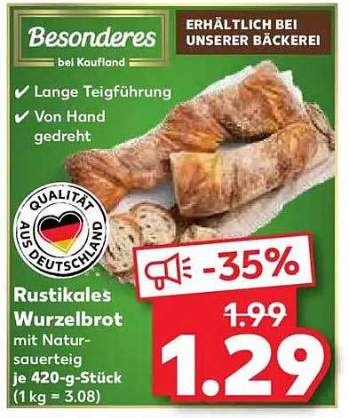 Rustikales Wurzelbrot mit Natursauerteig