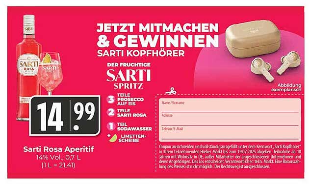 Sarti Rosa Aperitif