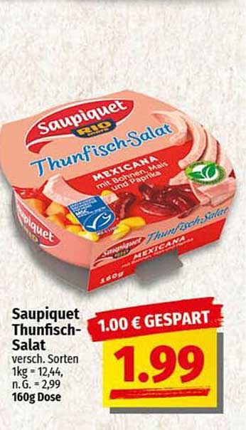 Saupiquet Thunfisch-Salat Mexicana 160g Dose