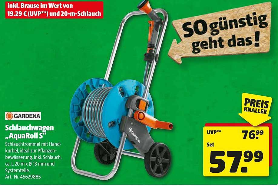Schlauchwagen „AquaRoll S“ von Gardena