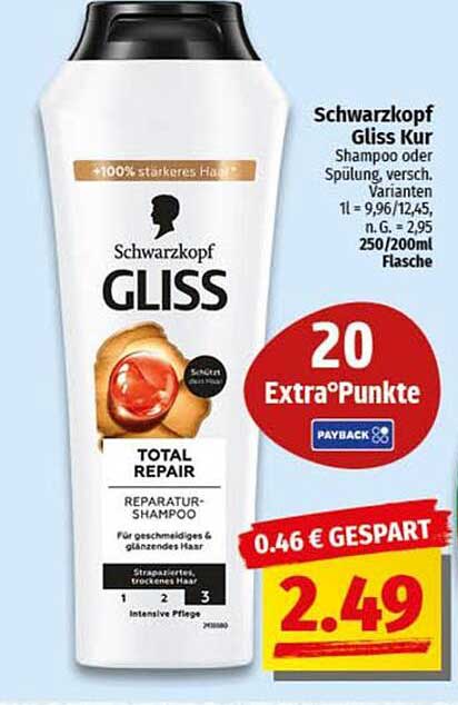 Schwarzkopf Gliss Kur Reparatur-Shampoo 250ml