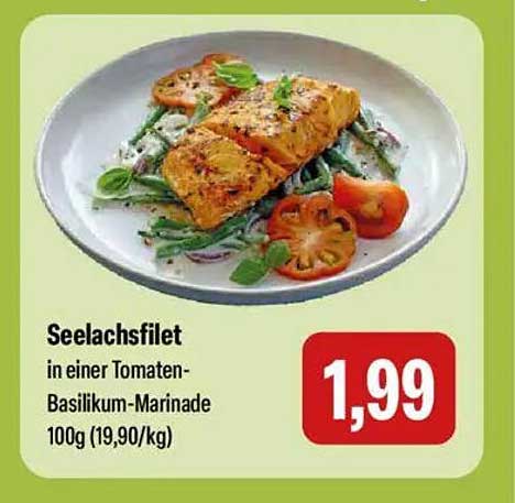 Seelachsfilet in einer Tomaten-Basilikum-Marinade
