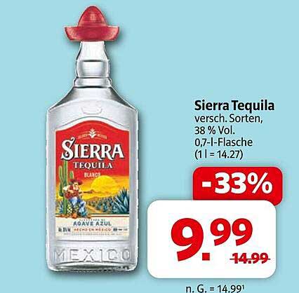 Sierra Tequila 0,7 l – Angebot vom Markant-Prospekt
