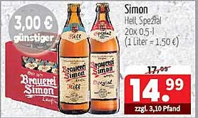 Simon Hell & Spezial 20x0,5l - jetzt zum Aktionspreis!
