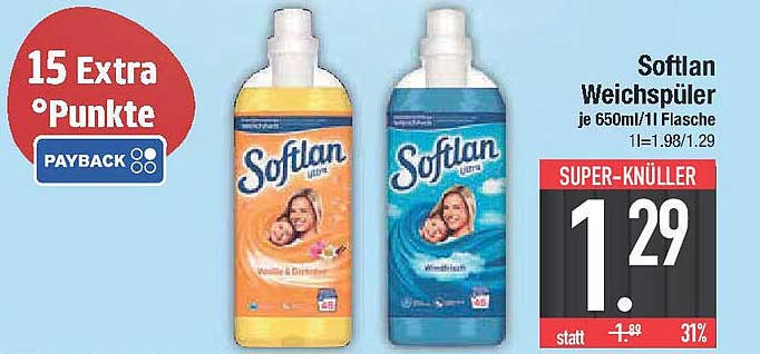Softlan Weichspüler 650ml - jetzt im Angebot!