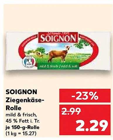 SOIGNON Ziegenkäse-Rolle - Mild & frisch