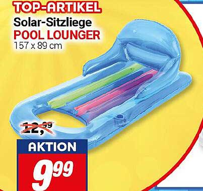 Solar-Sitzliege POOL LOUNGER 157 x 89 cm