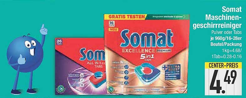 Somat Maschinenreiniger - 5in1 Tabs oder Pulver