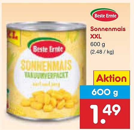 Sonnenmais XXL 600 g von Beste Ernte