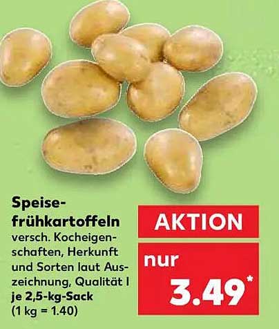Speisekartoffeln 2,5-kg-Sack - Aktion!