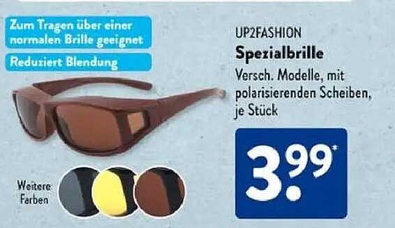 Spezialbrille mit polarisierten Scheiben