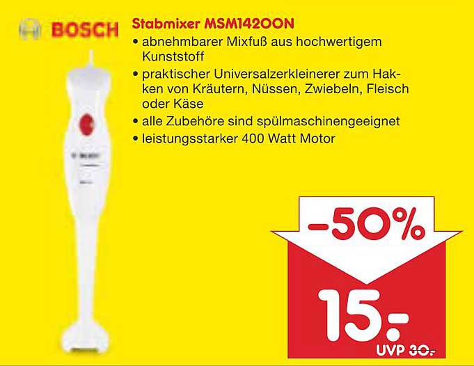 Stabmixer MSM1420ON - Halber Preis für Hochwertige Küchentechnik