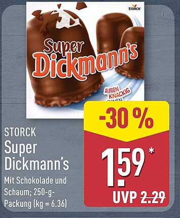 STORCK Super Dickmann's - Mit Schokolade und Schaum; 250-g-Packung