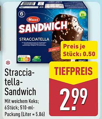Stracciatella-Sandwich