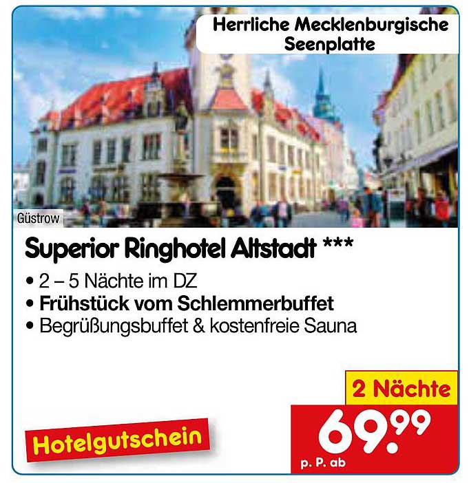Superior Ringhotel Altstadt *** - 2 bis 5 Nächte im DZ mit Frühstück vom Schlemmerbuffet
