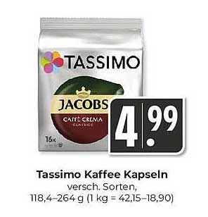 Tassimo Kaffee Kapseln - Verschiedene Sorten