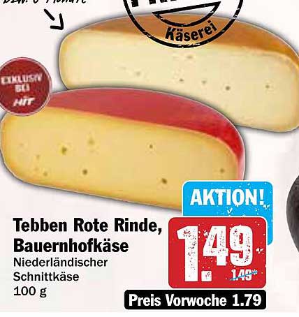 Tebben Rote Rinde, Bauernhofkäse, 100 g