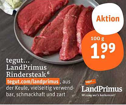 tegut... LandPrimus Rindersteaks