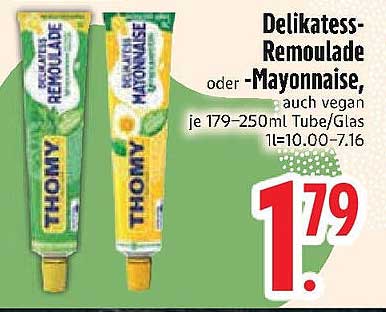 Thomy Delikatess-Remoulade oder -Mayonnaise, auch vegan