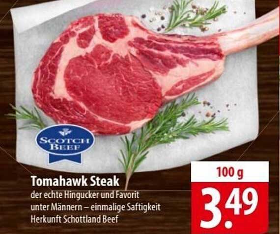 Tomahawk Steak - der echte Hingucker und Favorit unter Männern
