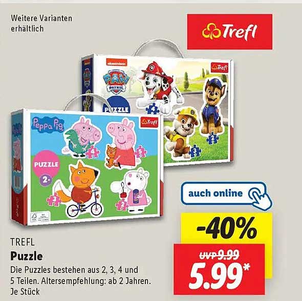 TREFL Puzzle - Vielfältiger Puzzlespaß für die Kleinen