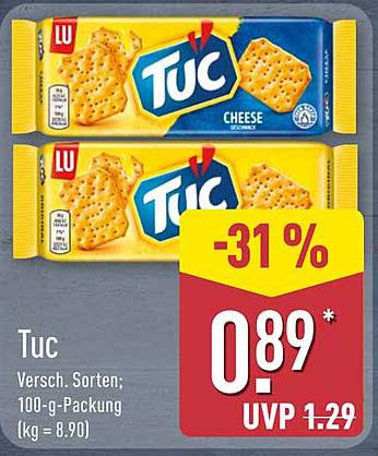 Tuc Cracker - Verschiedene Sorten