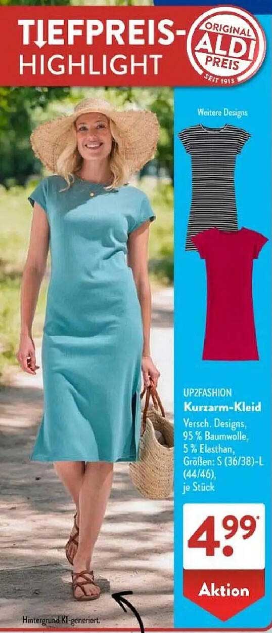 UP2FASHION Kurzarm-Kleid