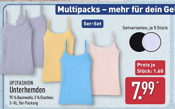 UP2FASHION Unterhemden 5er-Pack