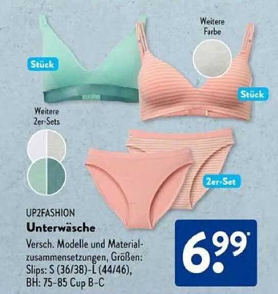UP2FASHION Unterwäsche - Verschiedene Modelle und Materialien