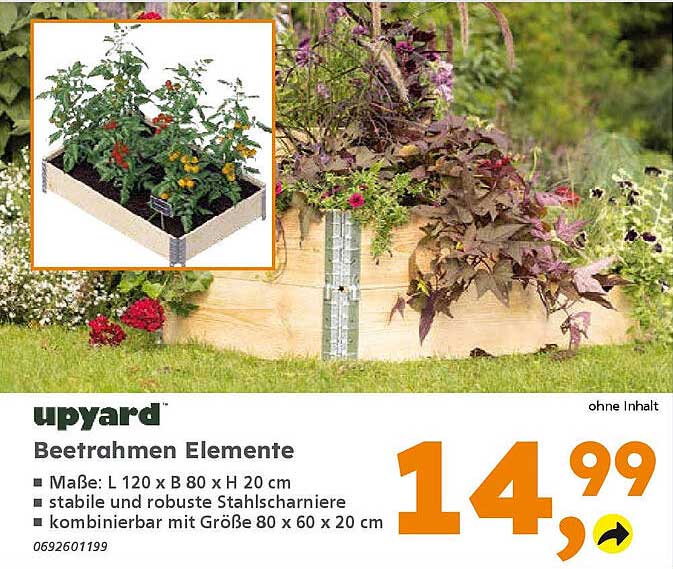 upyard Beetrahmen Elemente