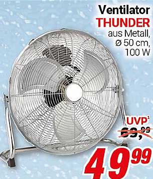 Ventilator THUNDER aus Metall, Ø 50 cm, 100 W