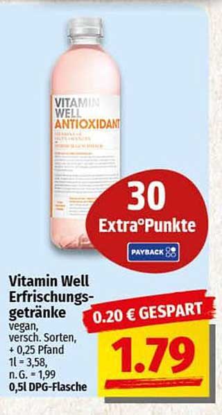 Vitamin Well Erfrischungsgetränke - Antioxidant